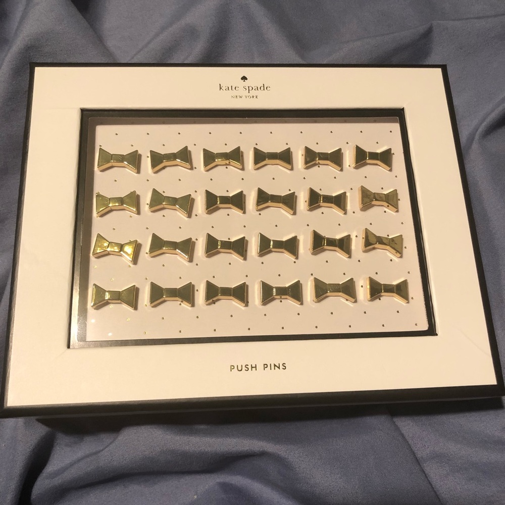 Kate Spade bow shaped push pins